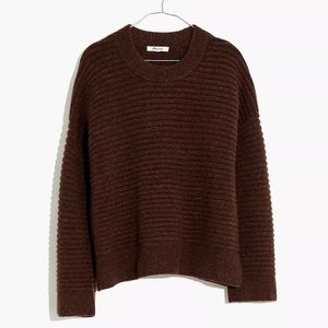 Madewell Elsmere Pullover Sweater Brown New with Tags Small